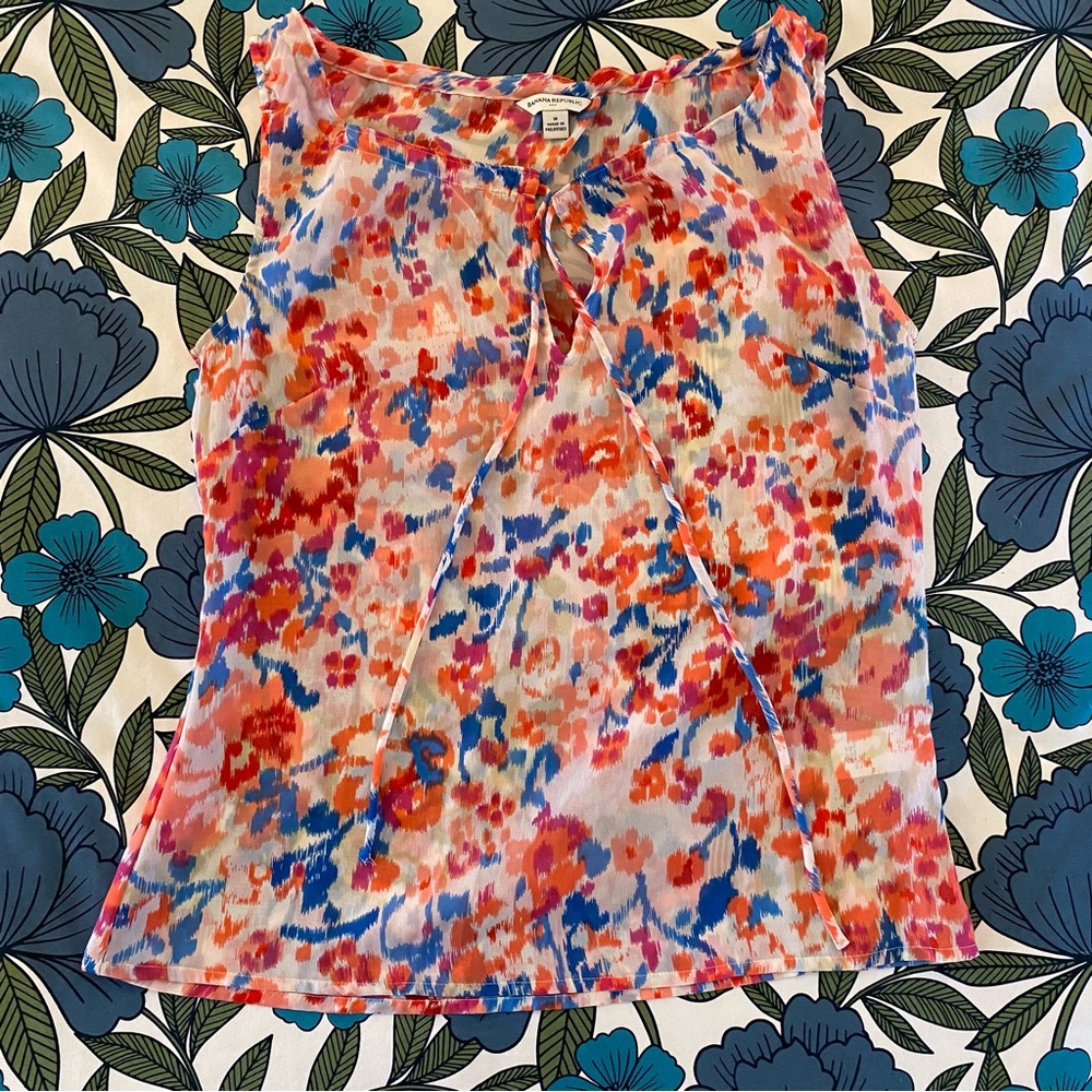 Banana Republic Tie-Neck Top
